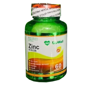 Zinc + Vit D6 Frasco por 60 Capsulas de Biowell